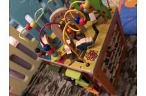 B Toys recognize graphical numbers of wooden cube wooden bagbox toy track beads