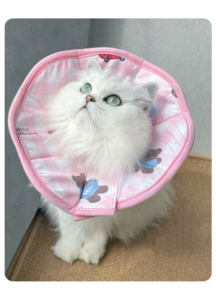 ПЭТ Элизабет 伊丽莎白圈猫狗绝育圈防舔脚神器猫咪幼猫小型犬脖套超轻可吃饭 No brand