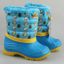 12 12th Single Autumn Winter Children Warm Boots 4 cm Waterproof Shoes Plus Suede Comfort Draw Rope Fast Wear Non-slip