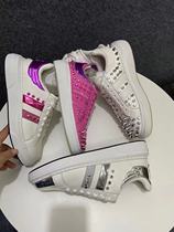 10 25 J R new wave extravagant men and women genuine leather casual shoes rock rivet wind slow shock sole