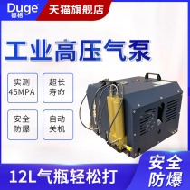 Doug DUGE Double Cylinder High Pressure Air Pump 30mpa Water Cooling Electric Blower 4500psi Double Bar High Pressure Inflator