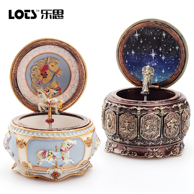 天空之城旋转木马音乐盒 八音盒女生女友儿童欧式十二星座情人节