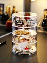 Transparent acrylic multifunctional jewelry box packing accessories storage Hairband earrings nail hand necklace storage rack