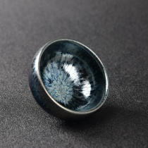 Master Jianzhan tea cup pure handmade Hundred Flowers oil drops ceramic meditation Cup Master Cup Cup Single Cup