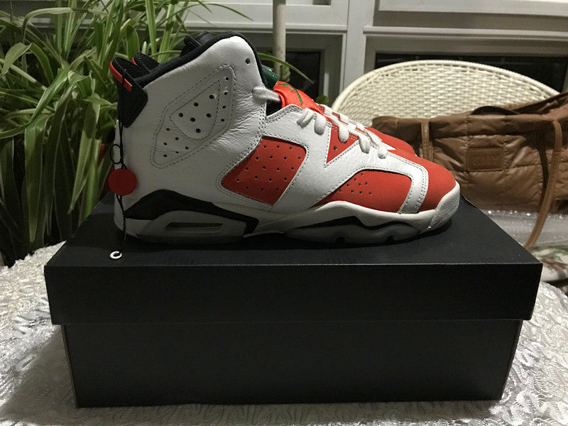 【rainbow体育】 air jordan 6 gatorade aj6佳得乐白橙384664-384665