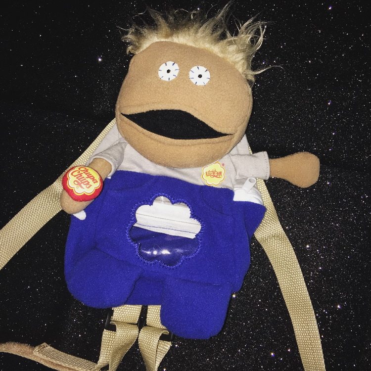 绝版怀旧夯货 珍宝珠chuck查克公仔双肩单肩多用包袋 蹦迪小挎包