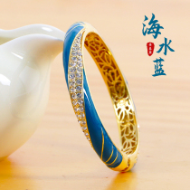 Royal gift cloisonne bracelet pinching silk Beijing specialty handicraft gifts go abroad to send customers and friends birthday gifts