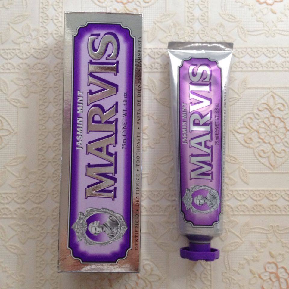 现货意大利 marvis马尔斯牙膏75ml 去渍清新防蛀 薄荷味7种功效_不