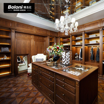 Boloni whole wardrobe custom European romantic combination storage custom-made wardrobe cloakroom Roman holiday
