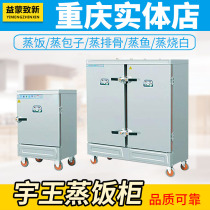 Yuwang commercial electric steam gas steaming rice cabinet 4 6 8 12 24 plates steaming box steaming vegetable cabinet steamed buns steamed bread fish white