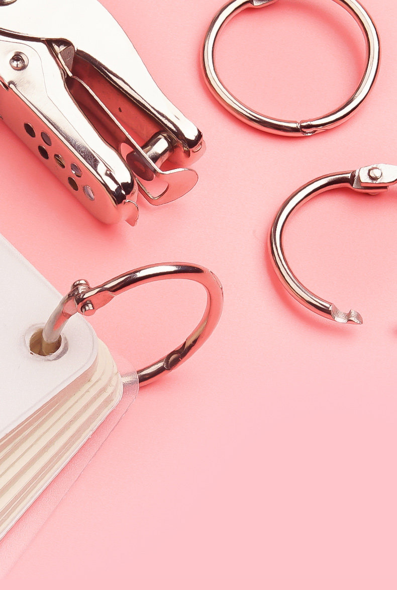 装订圈活页圈活页纸扣环活页夹环活页扣开口圈金属环扣圈装订环铁