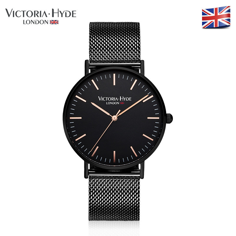 vh.london手表男潮 学生时尚简约休闲钢带款男士手表防水小众dw