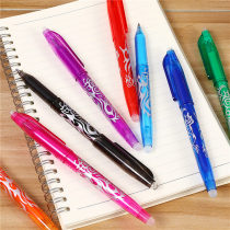 Erasable gel pen grade 3-5 black 0 5 primary school students with their own rubber red Black color crystal blue
