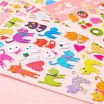 Stickers Student cute cartoon album hand account decorative stickers Waterproof desktop bedroom reward children with small stickers