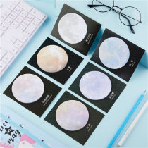 Post-it notes N-time stickers Memo Creative Planet Round tearable sticky sticky notes Small Sticky Sticky Day plan