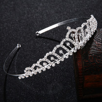 Childrens crown hair accessories girl princess headgear Crown flower girl princess crown Halloween childrens performance headdress