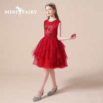 Female child host small dress foreign girl birthday princess dress flower child wedding girl dress dress costume