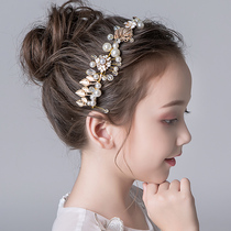 Girls perform headgear Korea crown wild jewelry childrens birthday gift hairband hairpin pearl personality crown