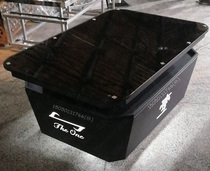 Wrought iron glass bar KTV luminous coffee table Glass box Nightclub Entertainment club Ballroom Music bar table