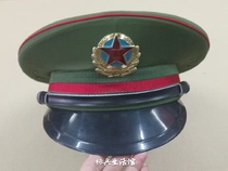 Retired 87-style good marines big cornice hat Army green big cap mens and womens band performance hat old-fashioned hat