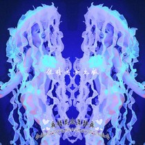 Night Elves Bar Ds New Jellyfish Caps Luminous Heads Decorated Led Lights Party Dance Gogo Stage Show