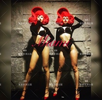 Childrens home retro curly hair bar gogo acting out of the party girr tour interactive atmosphere ds play out