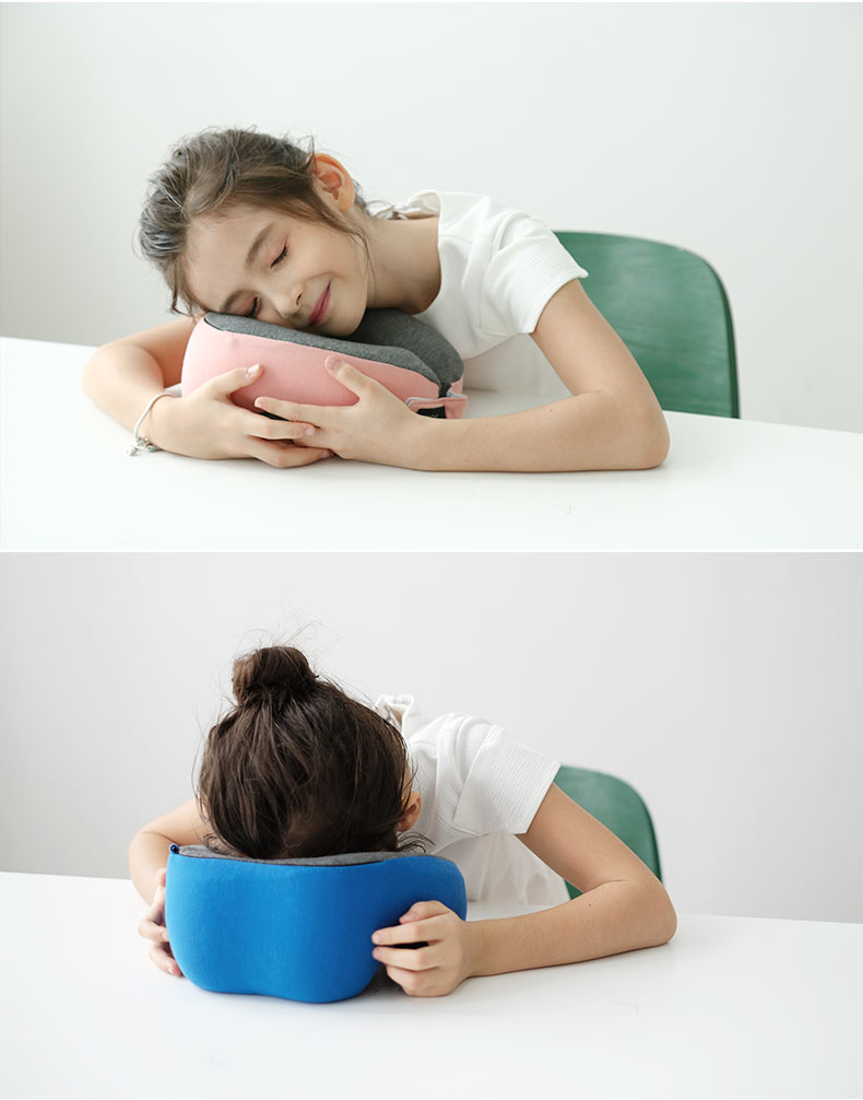 hnos学生午睡枕午觉午休神器夏季儿童趴睡趴趴睡觉抱枕u型护颈枕