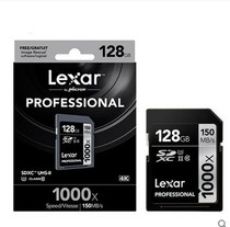 Lexar Rexa SD card 128G 1000X high speed SLR camera memory card 4K memory card 150M S