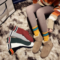 Pile socks womens autumn and winter Korean version of Joker trend personality high waist socks children Korean version of wearing thick medium long tube Net Red