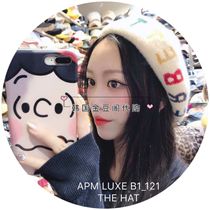 Spot special South Korea East Gate thehat new fashion plush letter beret painter hat female