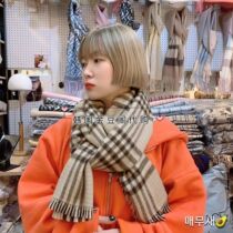 2020 autumn and winter South Korea East Gate memuse new two-color plaid warm scarf scarf big shawl women