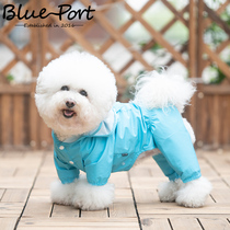 Blueport Pet Small And Medium Firewood Dog Bibear Four Feet Conjoined Tooling Raincoat Outdoor Waterproof Wind Casual Clothes