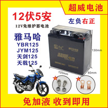 Motorcycle dry battery for Yamaha Tianjian YBR YBZ JYM125 JYM110 maintenance-free battery
