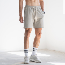 DRIOTOPIA2022 Summer New Solid Color Sports Terry Shorts Mens Fitness Training Five Points Pants