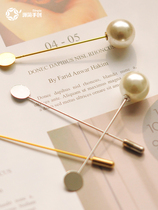 Source Jane hand-created hand-made diy wool felt poke music pearl brooch pin small accessories accessories imitation pearl