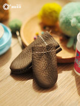 Source Jane hand-created wool felt poke music material bag Novice DIY production tools Leather thickened finger protection cover