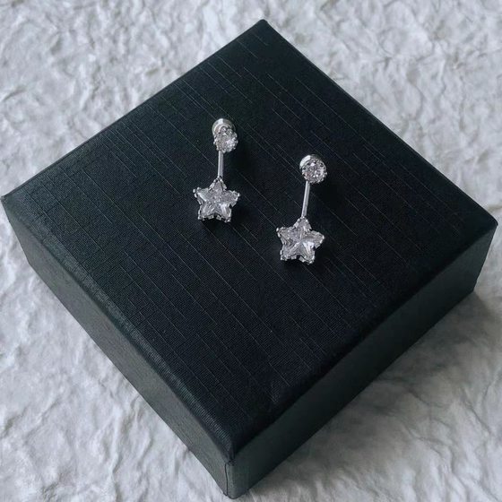 우리의 사랑에 빠지는 Liu Haocun과 Xu Zhi 같은 별 귀걸이 S925 Silver Needle High-End Earrings Earrings Women 우리의 사랑에 빠지는 Liu Haocun과 Xu Zhi 같은 별 귀걸이 S925 Silver Needle High-End Earrings Earrings Women