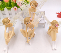 Cake decoration Wings resin flower fairy angel baking decoration Cake decoration Home decoration party