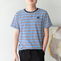 Lithuania selected custom fabric stripes series men T - shirt 20062410D