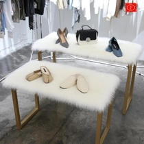 Cabinet mat bottom cloth plush cloth custom pure white jewelry cabinet jewelry paving display blanket high-grade cushion cloth shop
