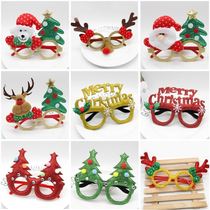 Christmas glasses Christmas ornaments kindergarten gifts children dress up holiday creative glasses frame holiday party