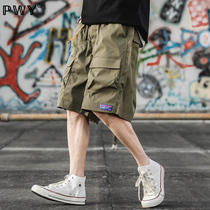 Tide Card Tooling Shorts Mens Summer New Tide Relaxation Sports Casual 50% Pants Day Department 100 Hitch High Street Pants