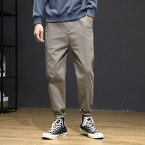 Chao brand 2021 Spring and Autumn new mens slim feet Harlan overalls casual pants loose straight long pants