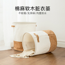 Dirty clothes basket fabric cotton linen Nordic ins Wind dirty clothes storage home bedroom laundry light luxury dirty clothes basket