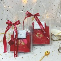 Wedding candy box ins Wind free folding bag wedding special niche sugar box carry sister hand gift box