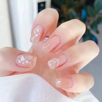 Wear White nail art picture Net Red finished high-grade nail patch soft nail shell can be worn