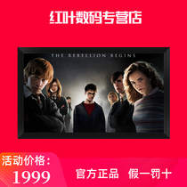 Red leaf frame screen 120 inch 16:9 home HD 4K projection screen frame screen gray screen projector screen Wall-mounted wall-mounted home theater frame screen anti-light frame screen wide screen screen