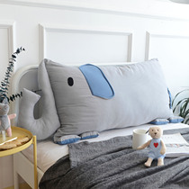 INS cartoon square backrest Bedside cushion simple cartoon style with independent pillow core can be removed and washed