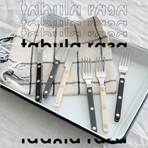 Spot TR French Saber Paris stainless steel color handle knife fork spoon butter spatula onuk same paragraph