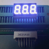 New LED digital tube 0 36 inch 3 digit bright white light 3361AW Yin 3361BW total Yang display